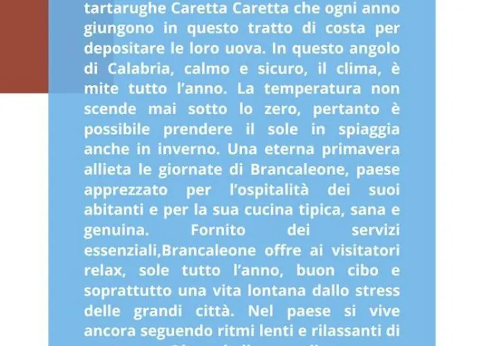 Lungomare Brancaleone 3* ブランカレオーネ・マリーナ